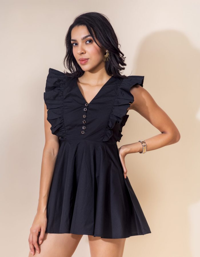 Ruffle Charm Mini Dress